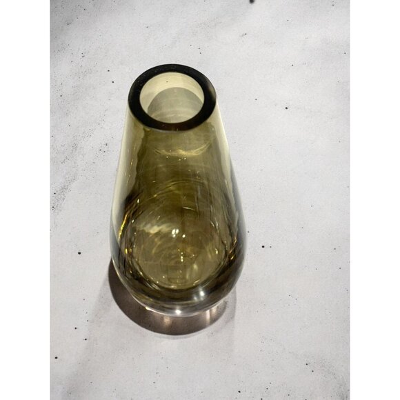 Mid-Century Modern Smoke Glass Vase - Picture 12 of 12